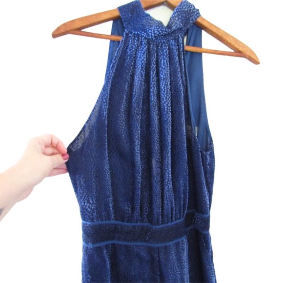 SOLD Anthropologie Elevenses Jumpsuit Velvet Navy Sz 0 - Picture 4 of 8